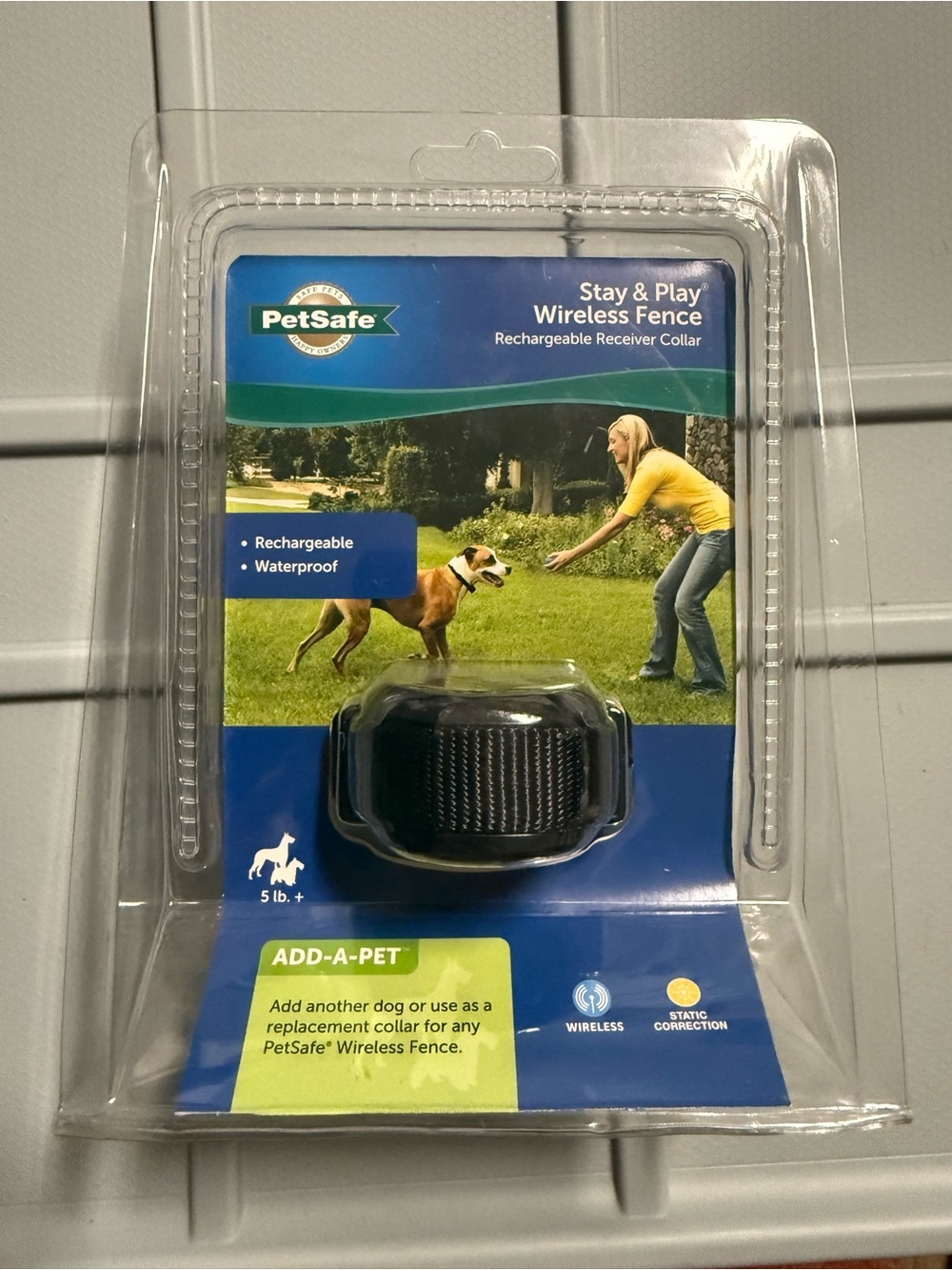 PetSafe Black Rechargeable Receiver Collar for Stay & Play Wireless Fence